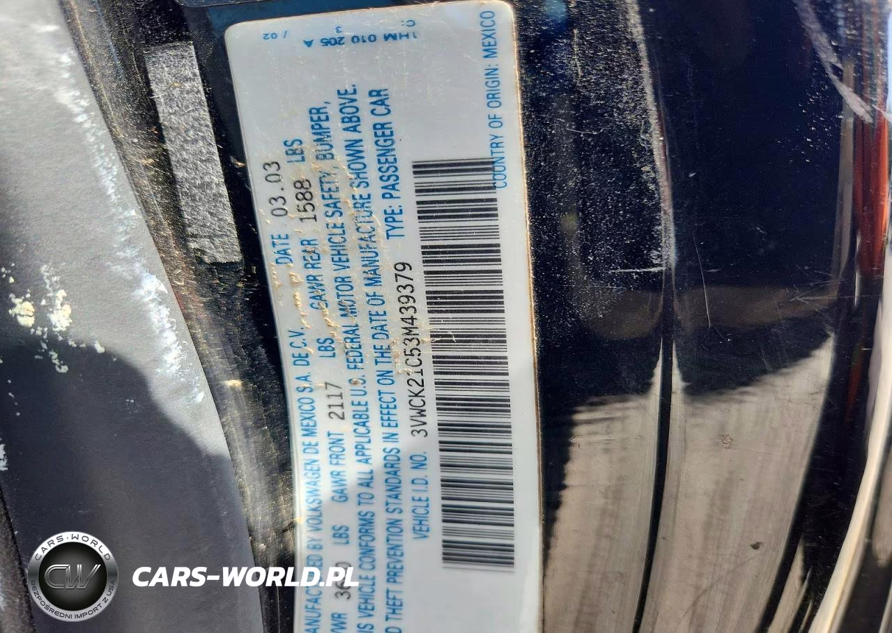 2003 Volkswagen New Beetle Gls VIN:3VWCK21C53M439379 - 12