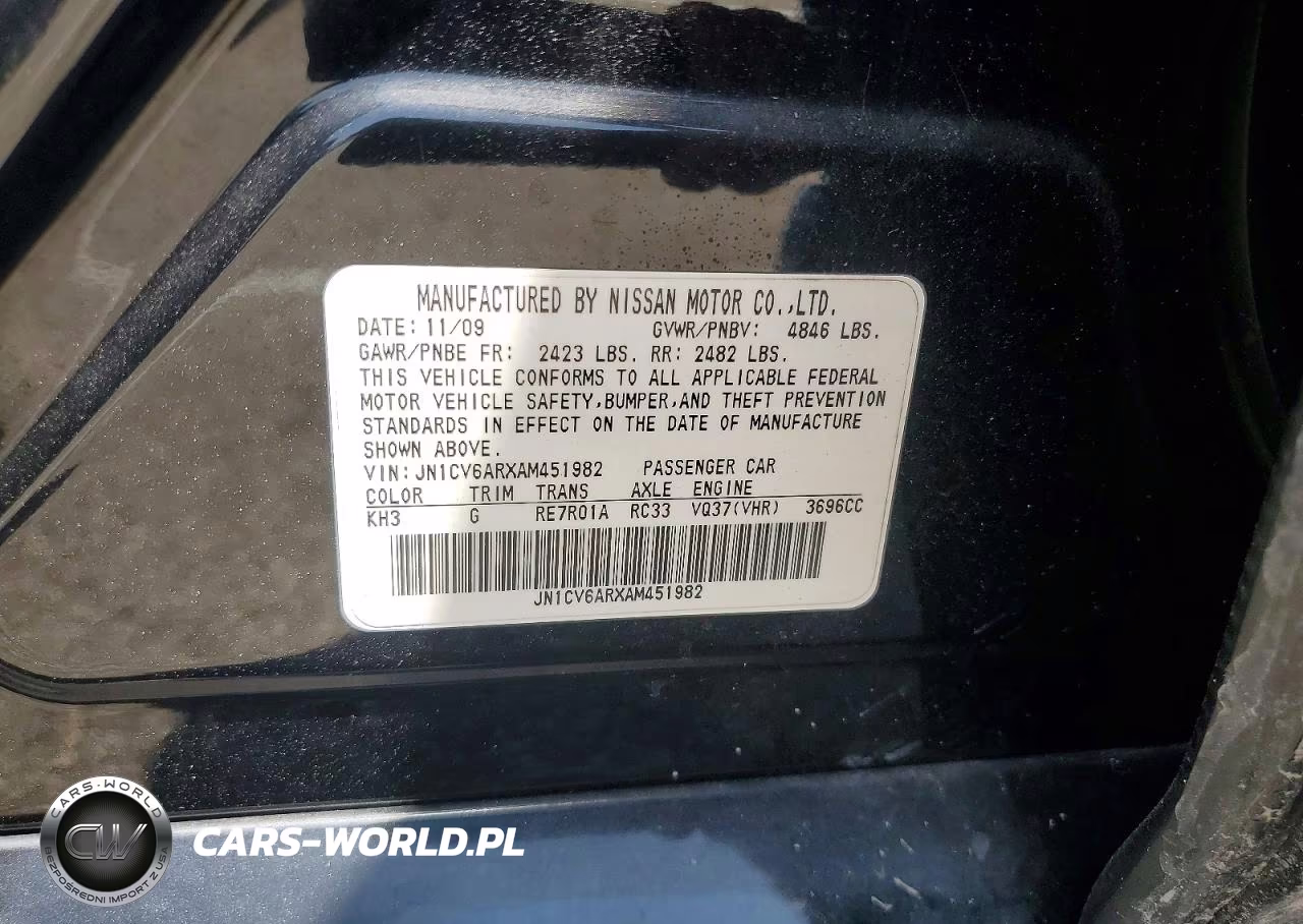 2010 Infiniti G37 Sedan X VIN:JN1CV6ARXAM451982 - 12