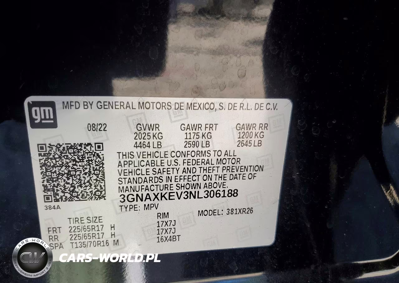 2022 Chevrolet Equinox Lt VIN:3GNAXKEV3NL306188 - 12