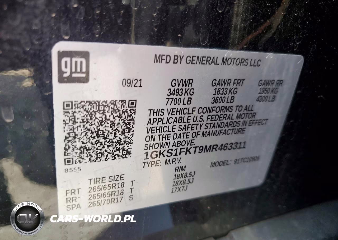 2021 GMC Yukon Xl C1500 Sle VIN:1GKS1FKT9MR463311 - 13