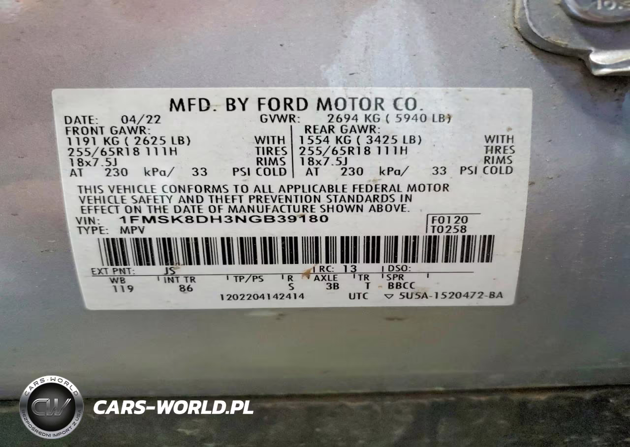2022 Ford Explorer Xlt VIN:1FMSK8DH3NGB39180 - 13