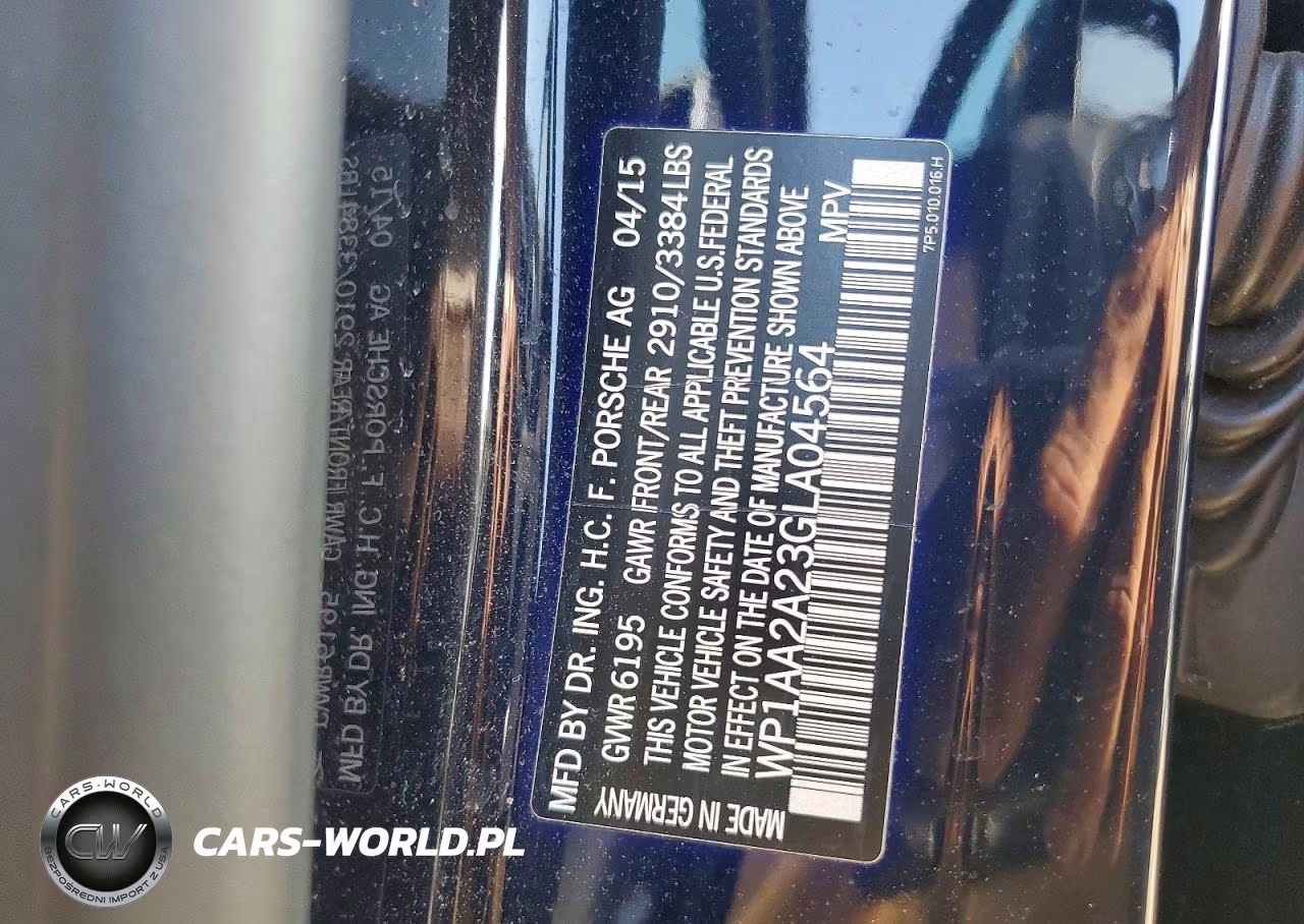 2016 Porsche Cayenne VIN:WP1AA2A23GLA04564 - 13