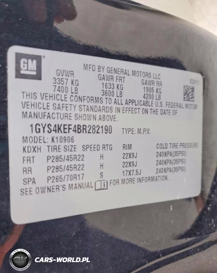 2011 Cadillac Escalade Esv Platinum VIN:1GYS4KEF4BR282190 - 13