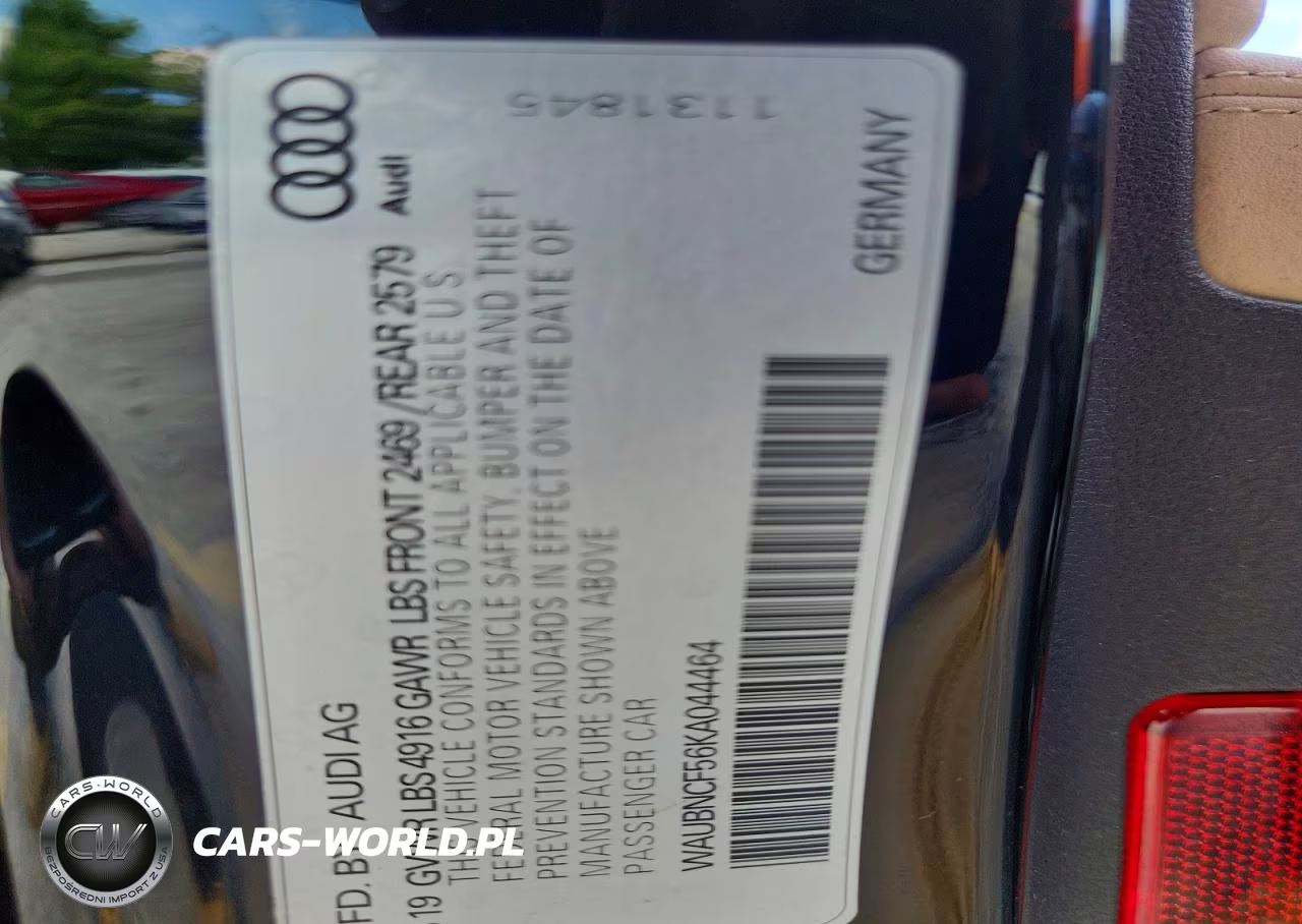 2019 Audi A5 Premium Plus VIN:WAUBNCF56KA044464 - 12