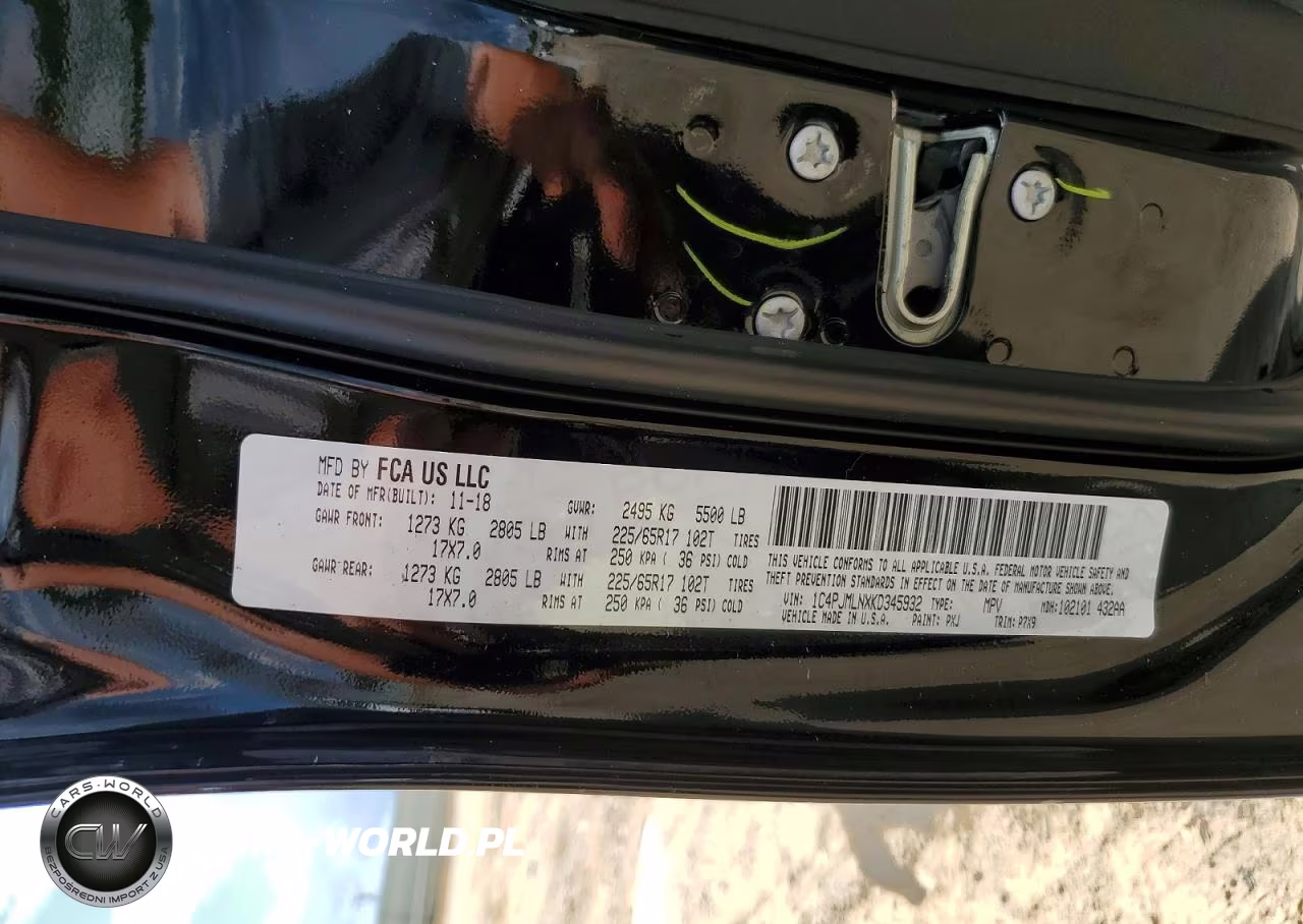 2019 Jeep Cher Latitude VIN:1C4PJMLNXKD345932 - 13