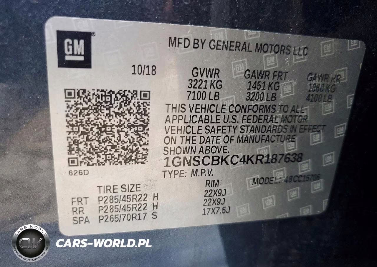 2019 Chevrolet Tahoe C1500 Lt VIN:1GNSCBKC4KR187638 - 14