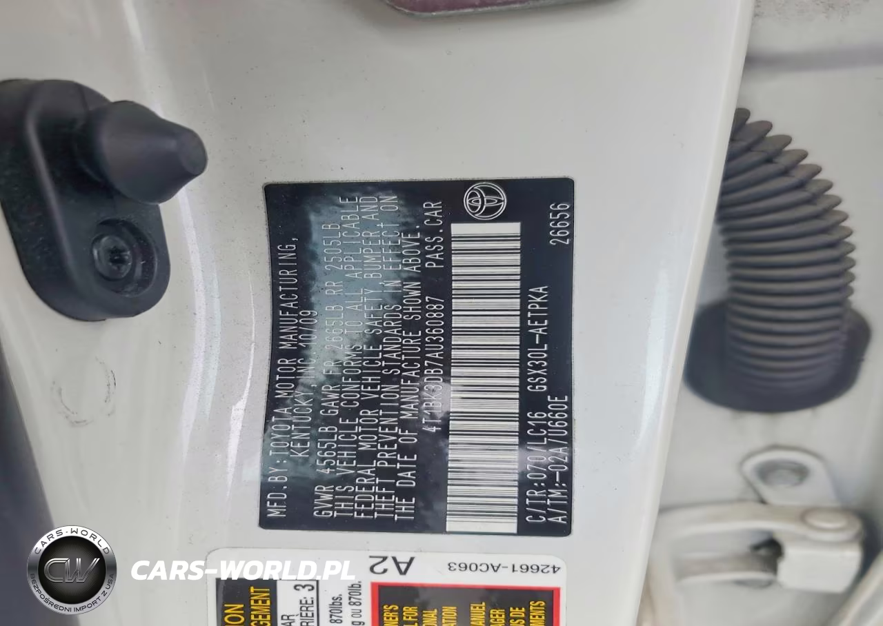 2010 Toyota Avalon Limited VIN:4T1BK3DB7AU360887 - 12
