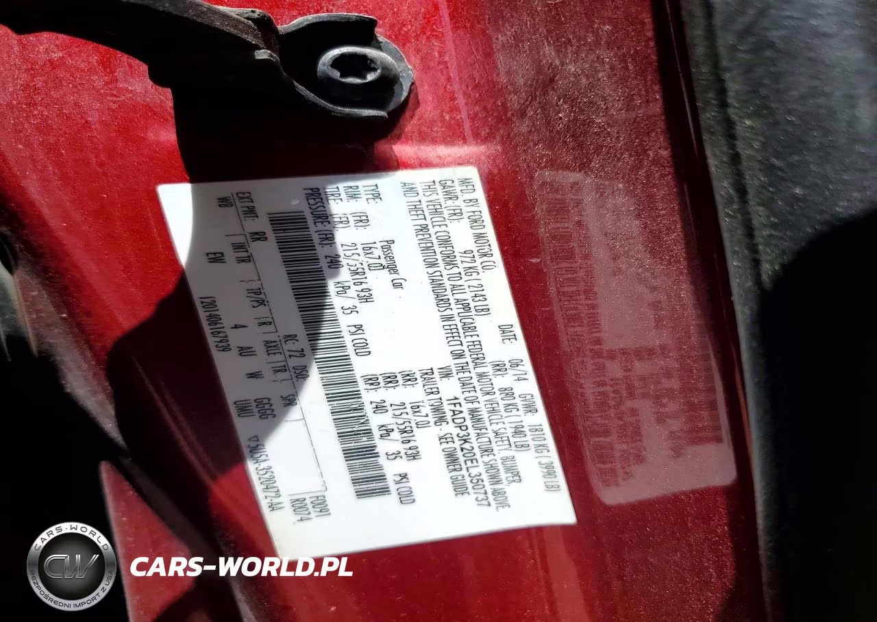 2014 Ford Focus Se VIN:1FADP3K20EL350737 - 12