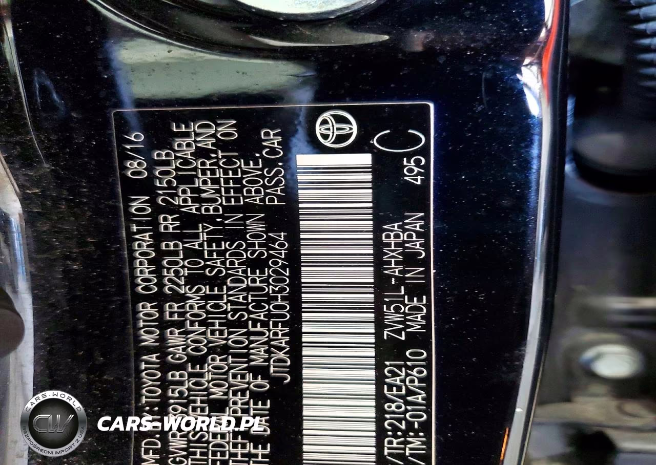 2017 Toyota Prius Four Touring VIN:JTDKARFU0H3029464 - 12