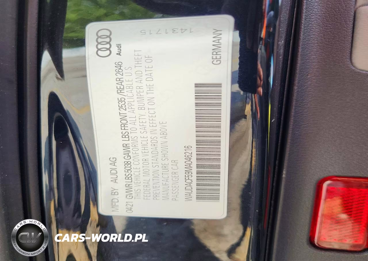 2021 Audi A5 Premium 45 VIN:WAUDACF59MA046216 - 12