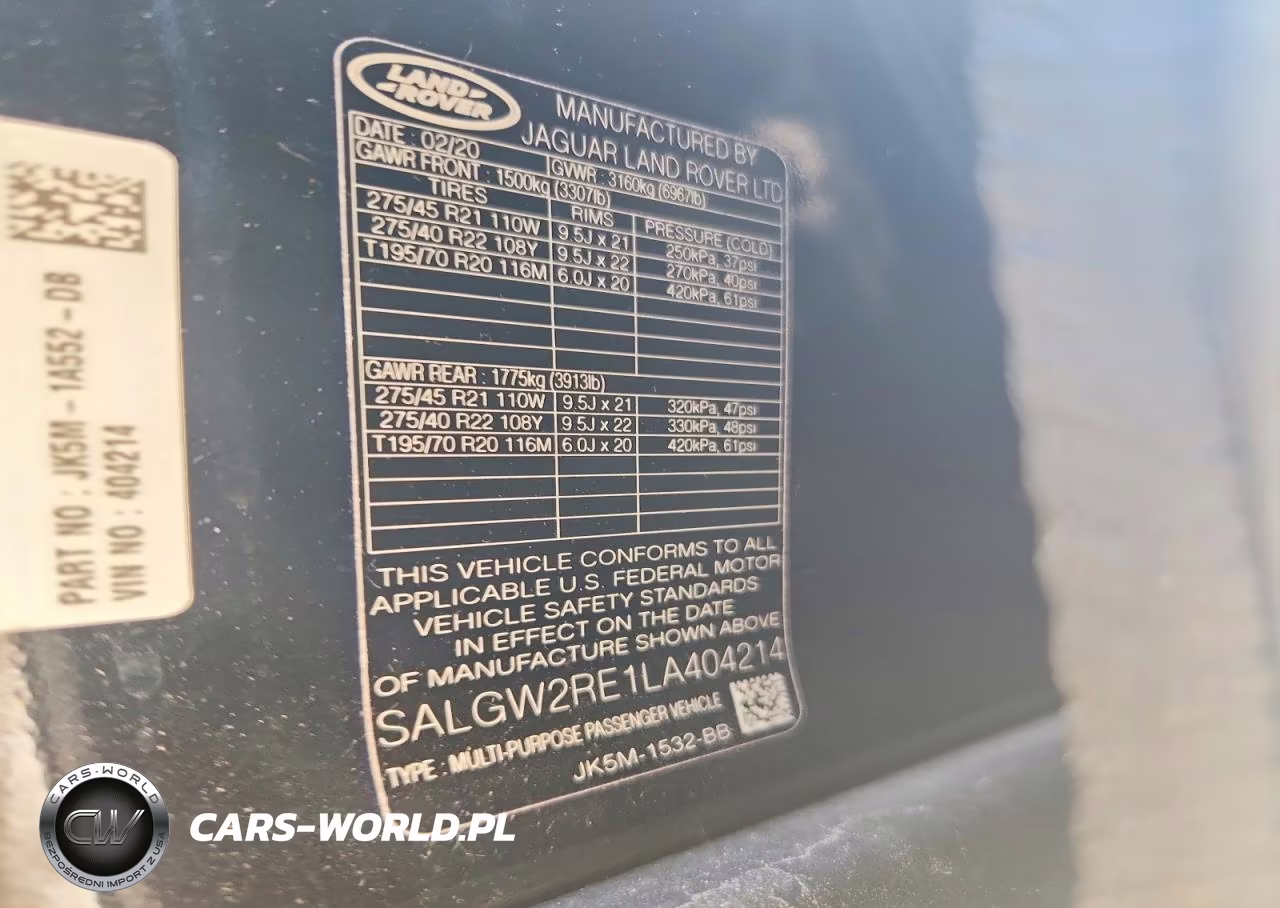 2020 Land Rover Range Rover Sv Autobiography Dynamic VIN:SALGW2RE1LA404214 - 12