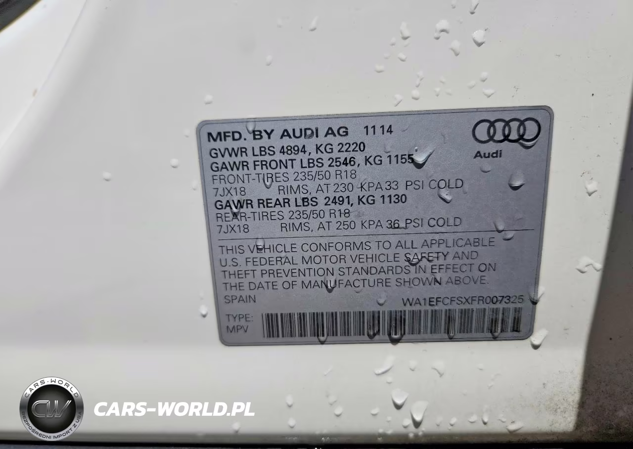 2015 Audi Q3 Premium Plus VIN:WA1EFCFSXFR007325 - 12