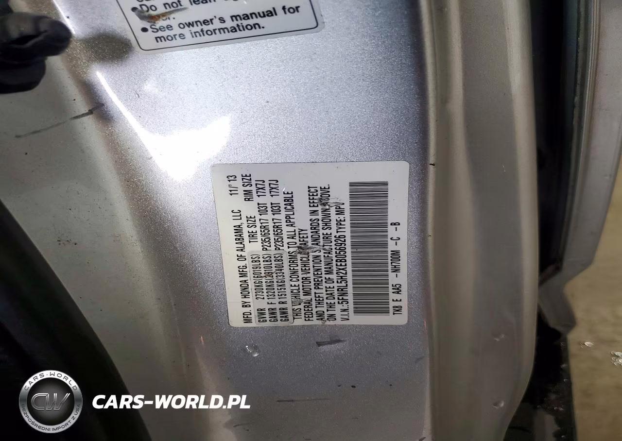 2014 Honda Odyssey Lx VIN:5FNRL5H2XEB056926 - 13