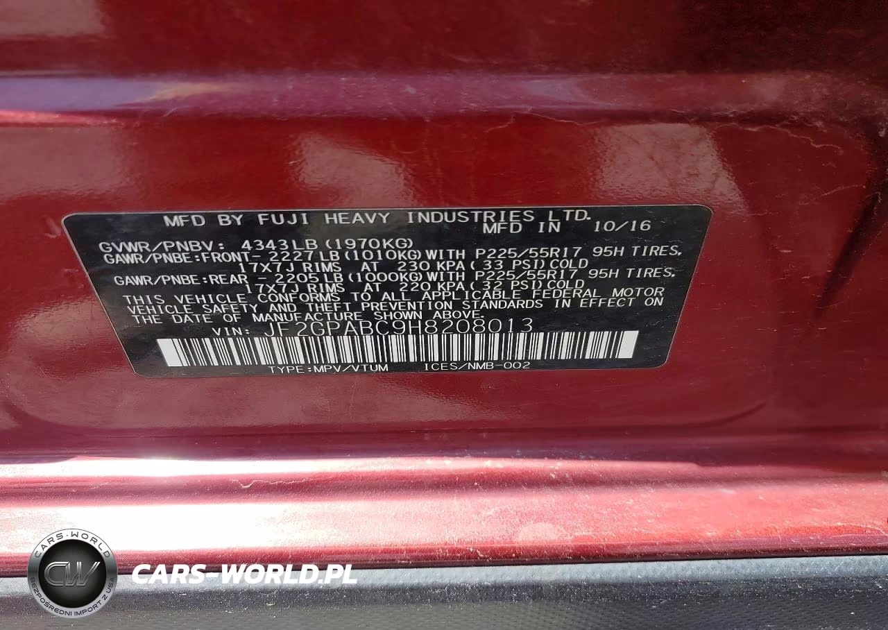 2017 Subaru Crosstrek Premium VIN:JF2GPABC9H8208013 - 13