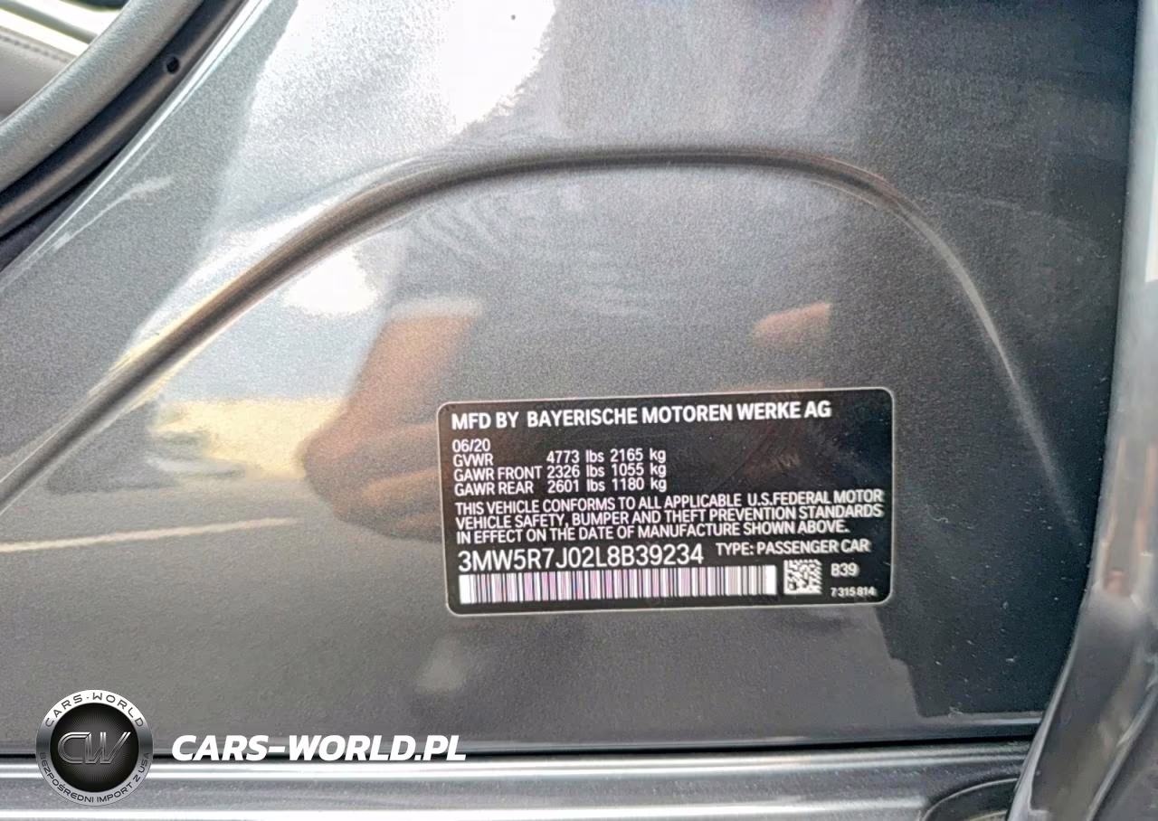 2020 BMW 330Xi VIN:3MW5R7J02L8B39234 - 10