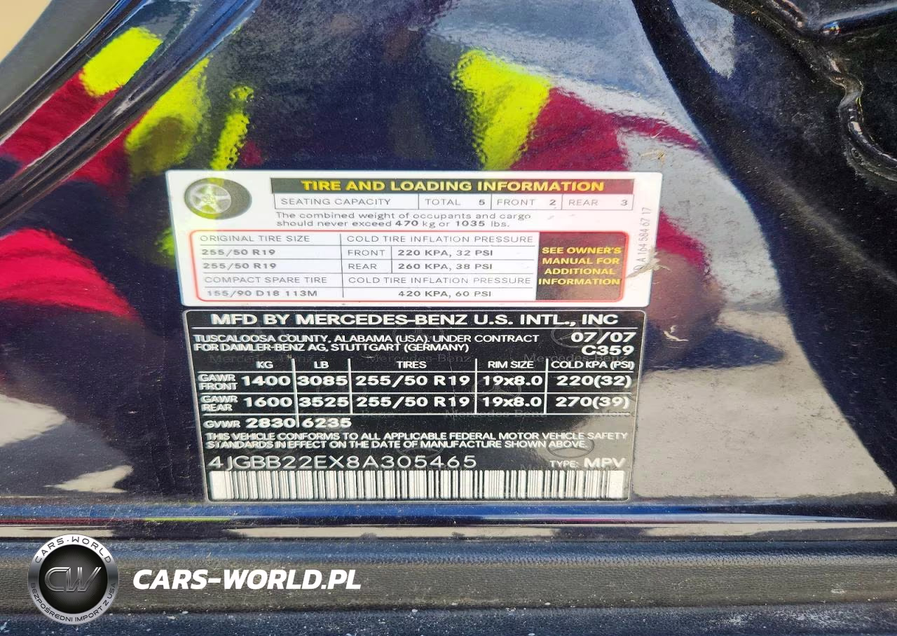 2008 Mercedes-Benz Ml 320 Cdi VIN:4JGBB22EX8A305465 - 13