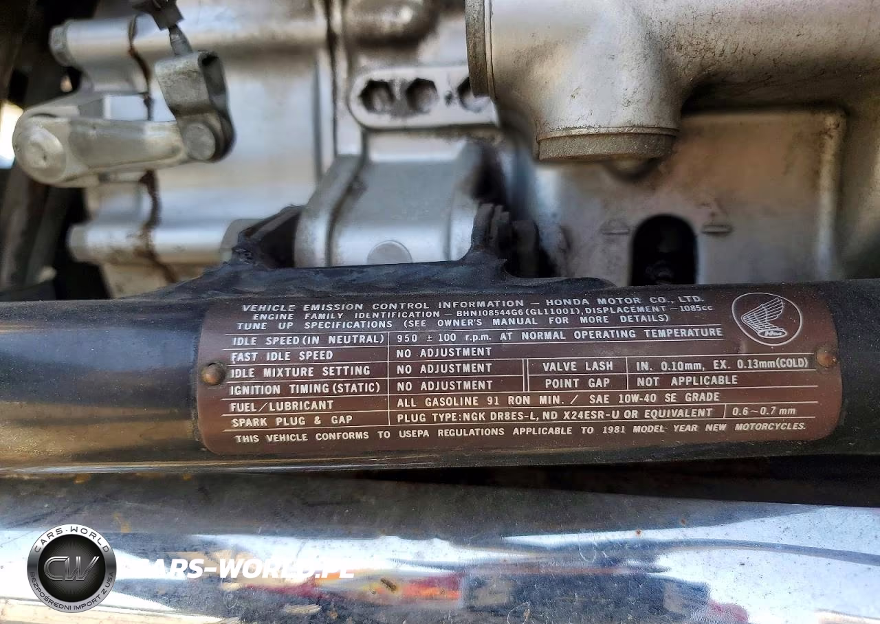 1981 Honda Gl1100 I VIN:1HFSC0213BA120562 - 9