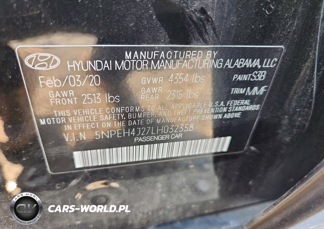 2020 Hyundai Sonata Limited VIN:5NPEH4J27LH032358 - 12