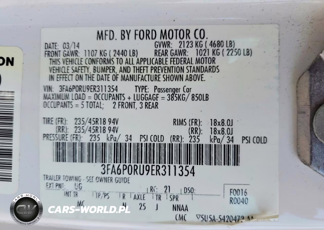 2014 Ford Fusion Titanium Hev VIN:3FA6P0RU9ER311354 - 12