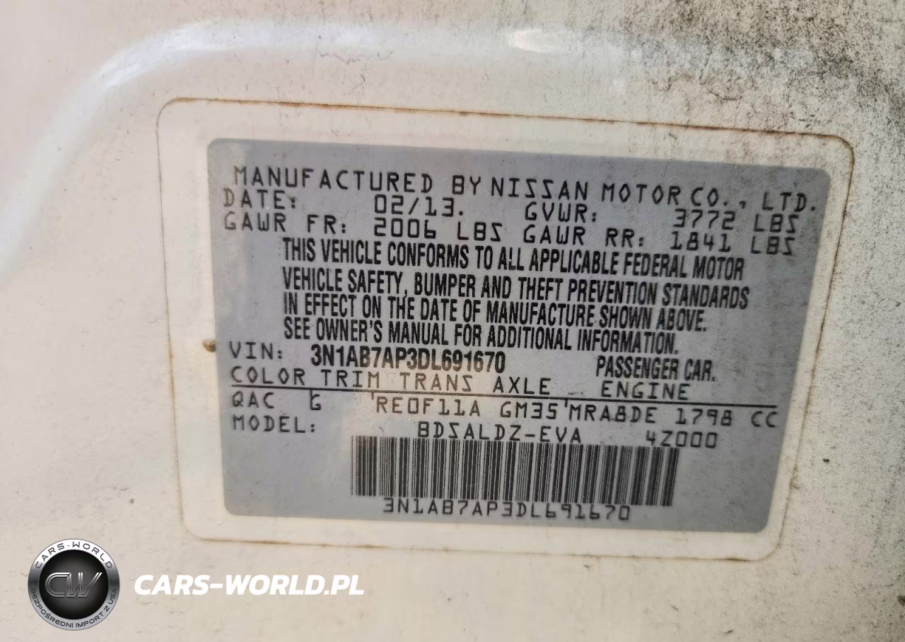 2013 Nissan Sentra VIN:3N1AB7AP3DL691670 - 12