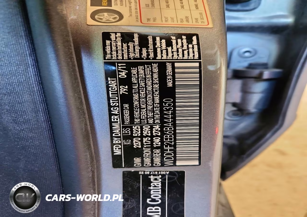 2011 Mercedes-Benz E 350 Bluetec VIN:WDDHF2EB6BA444350 - 13