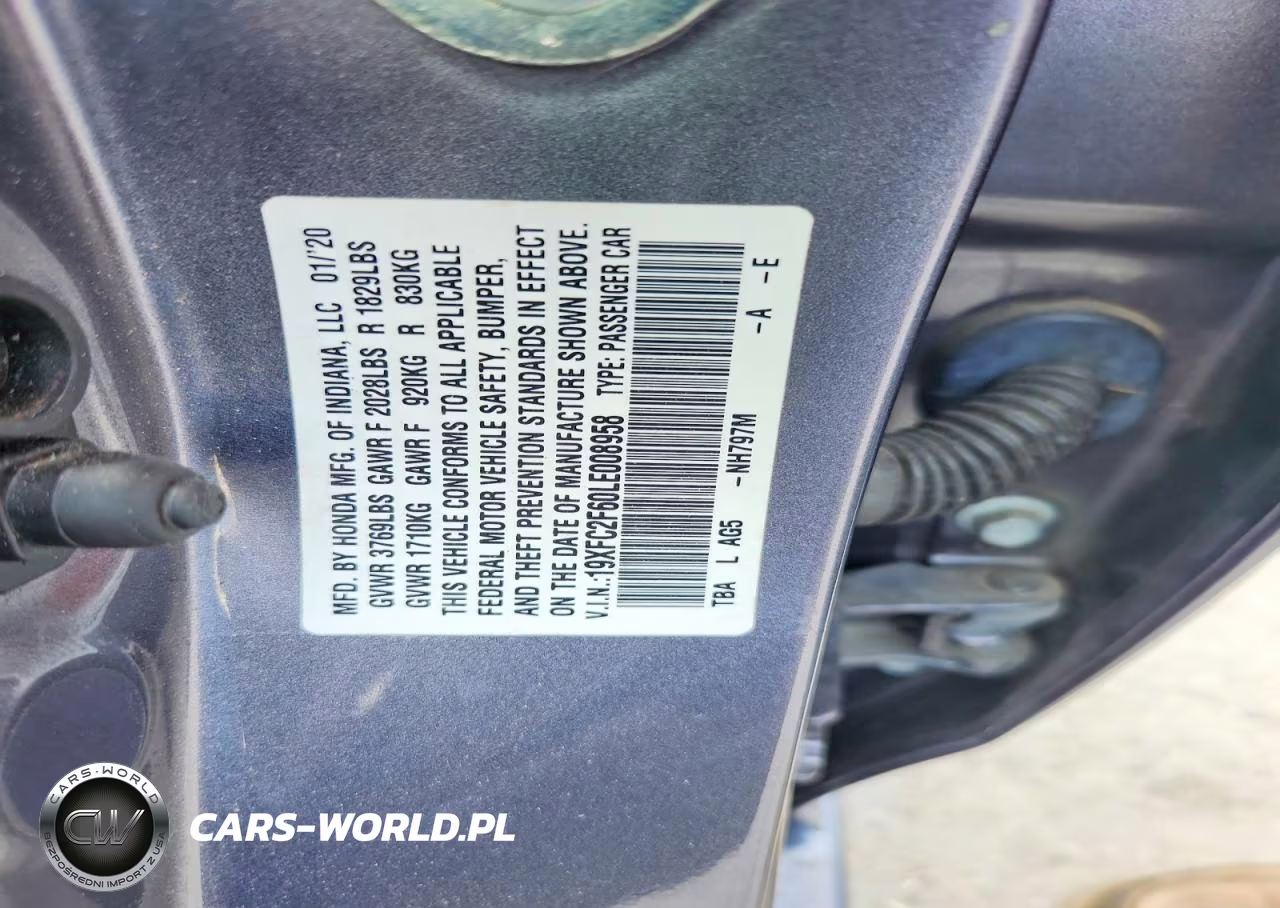 2020 Honda Civic Lx VIN:19XFC2F60LE008958 - 12