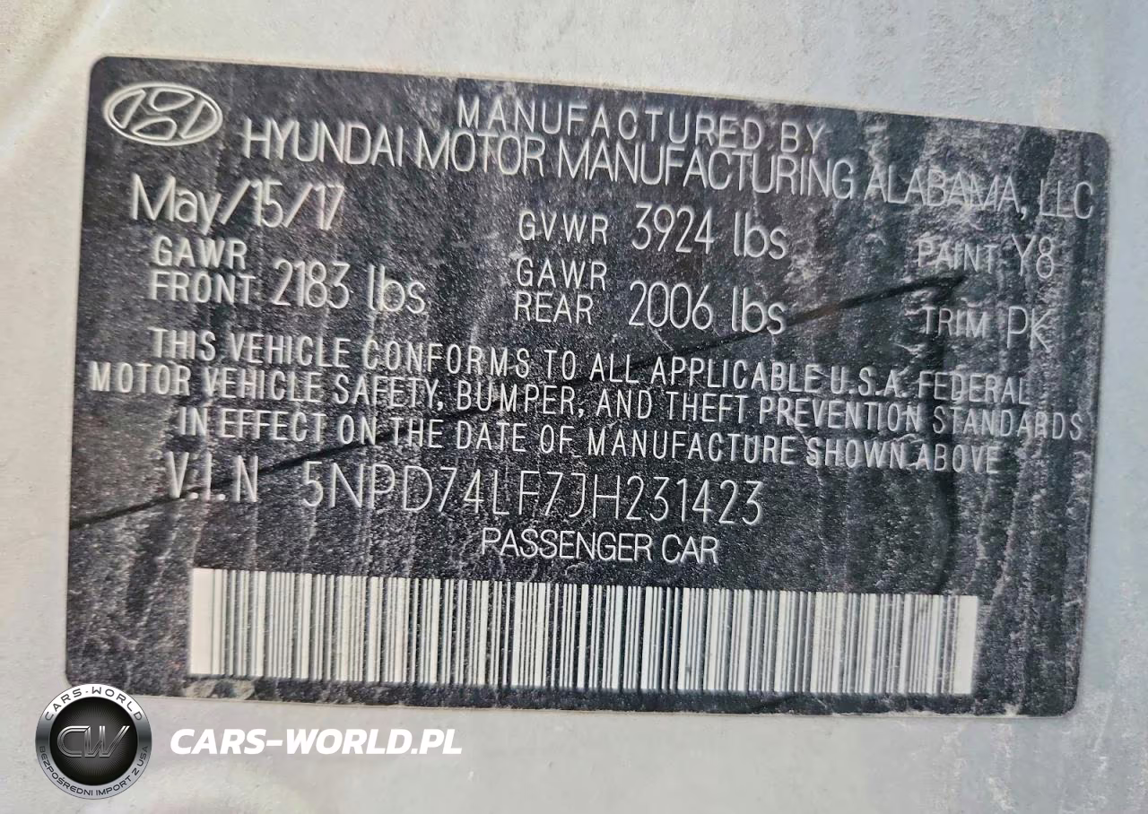 2018 Hyundai Elantra Se VIN:5NPD74LF7JH231423 - 12