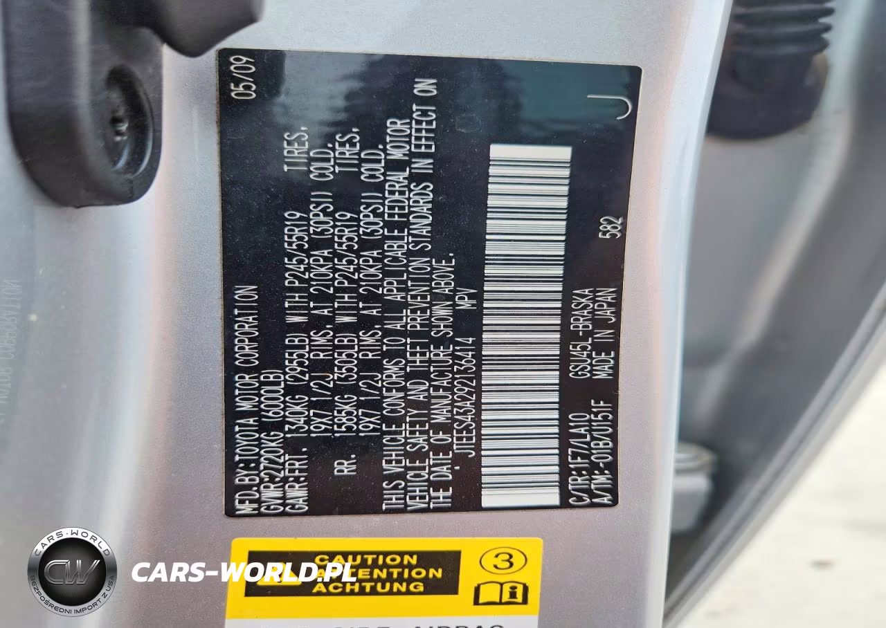 2009 Toyota Highlander Sport VIN:JTEES43A292136414 - 13