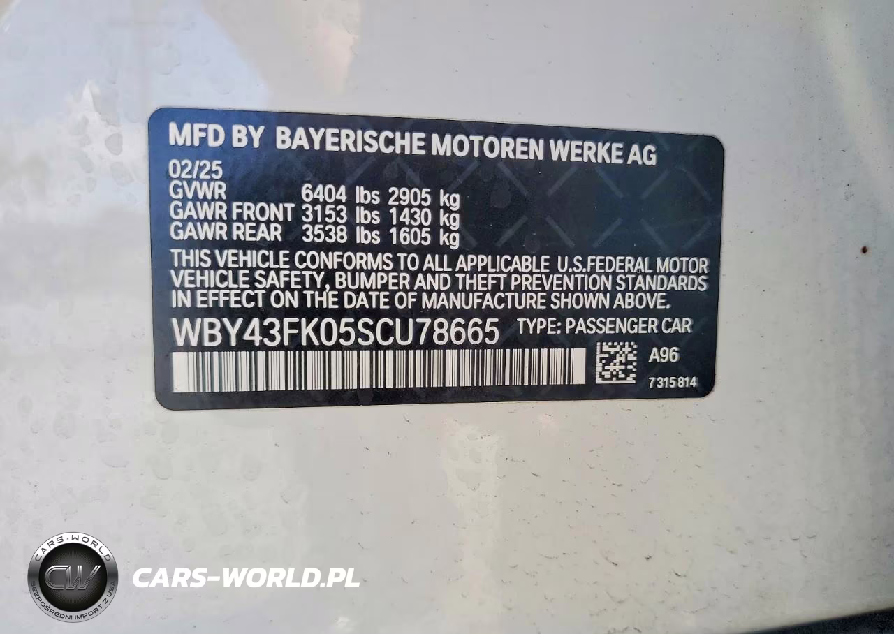 2025 BMW I5 M60 VIN:WBY43FK05SCU78665 - 12