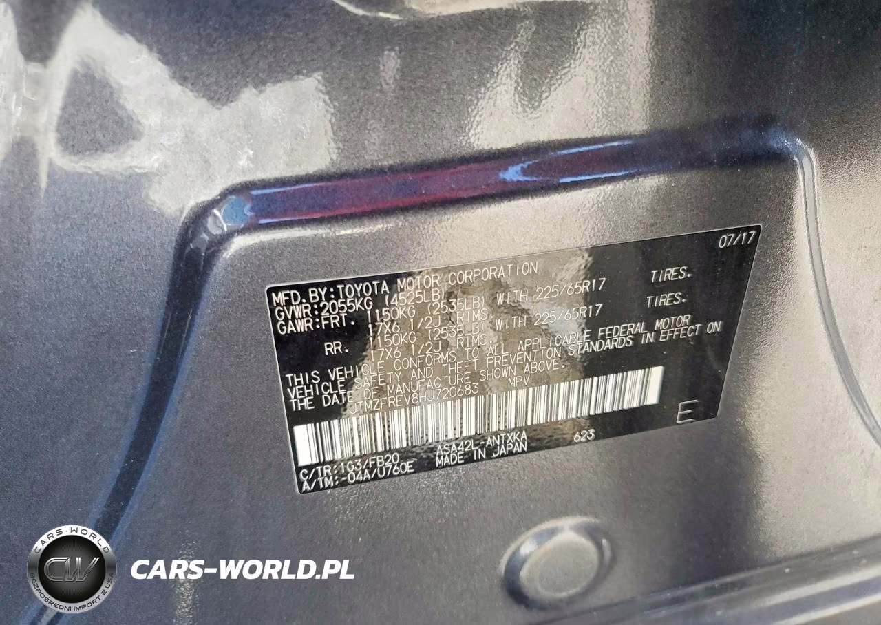 2017 Toyota Rav4 Le VIN:JTMZFREV8HJ720683 - 13
