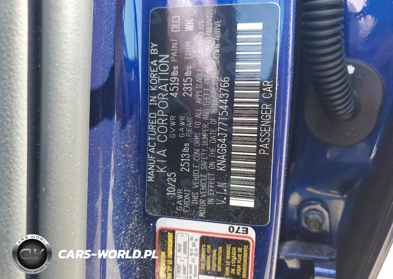 2026 Kia K5 Gt Line VIN:KNAG64J77T5443766 - 12