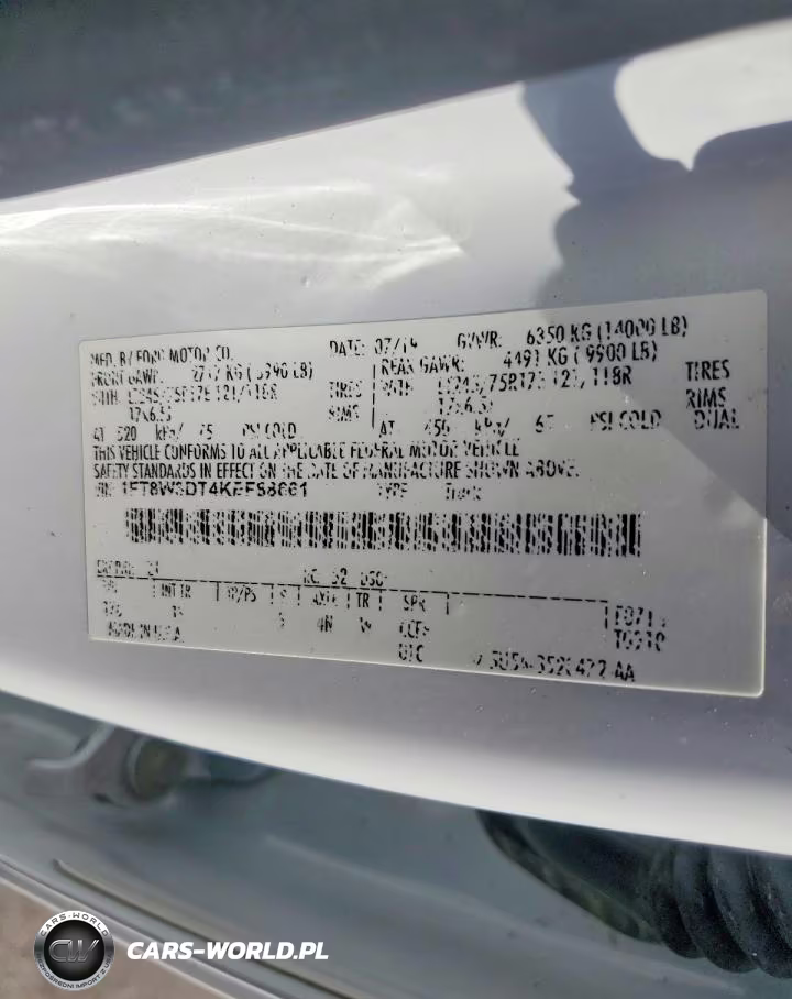 2019 Ford F350 Super Duty VIN:1FT8W3DT4KEF88661 - 12