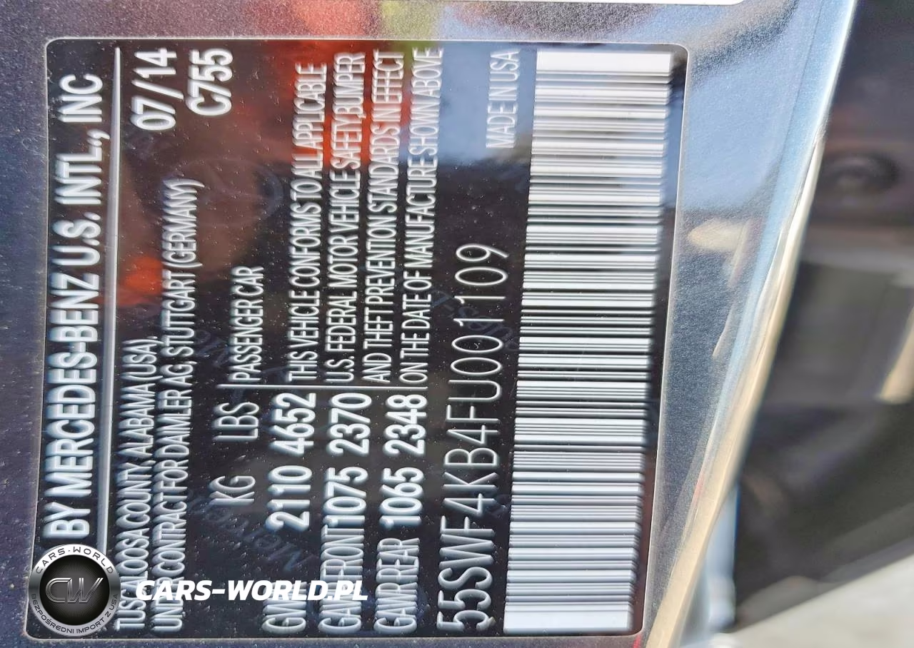 2015 Mercedes-Benz C 300 4Matic VIN:55SWF4KB4FU001109 - 12