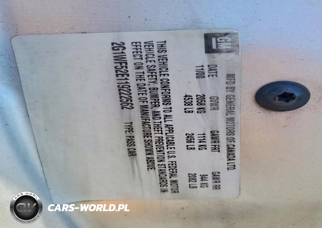 2001 Chevrolet Impala VIN:2G1WF52E119222562 - 12