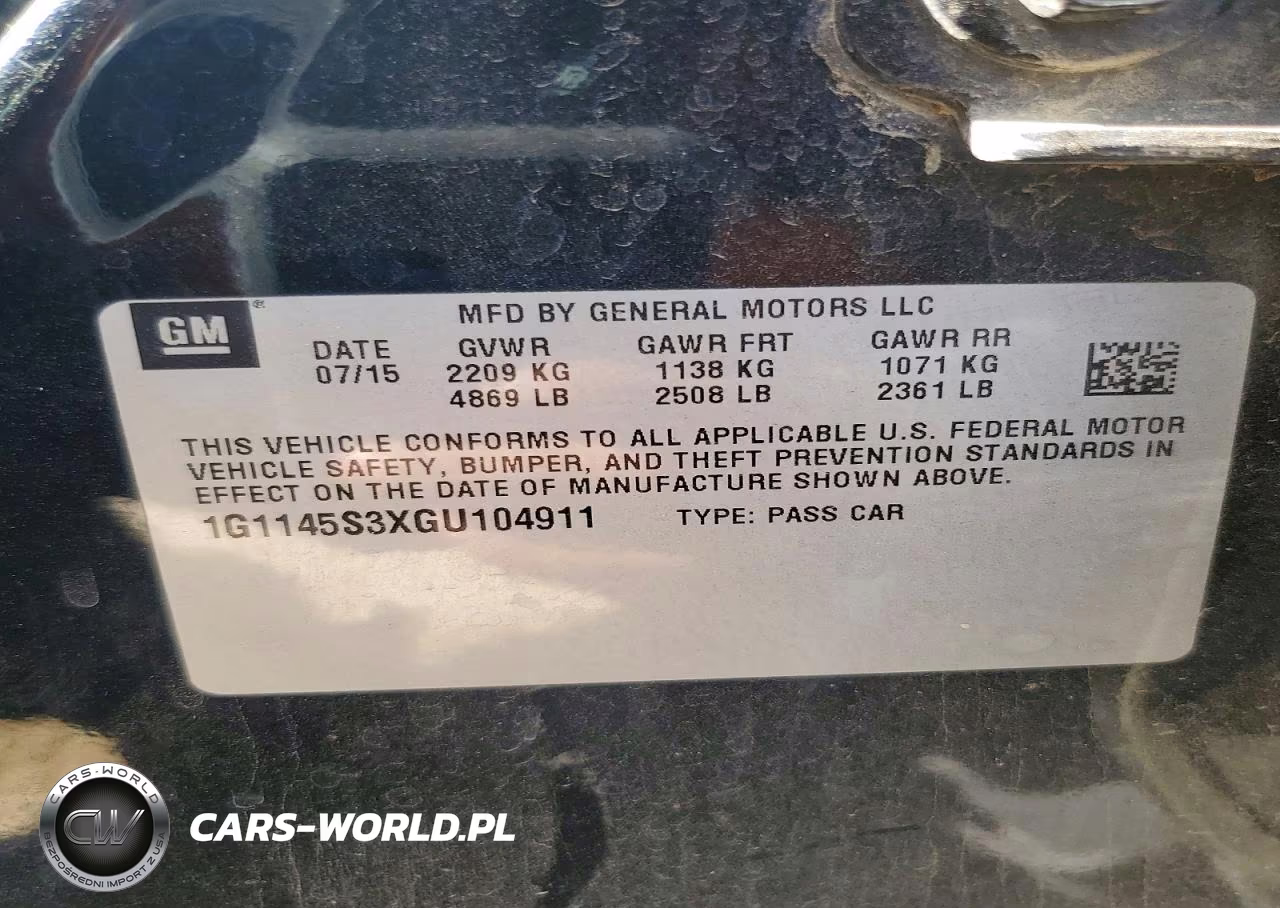 2016 Chevrolet Impala Ltz VIN:1G1145S3XGU104911 - 12