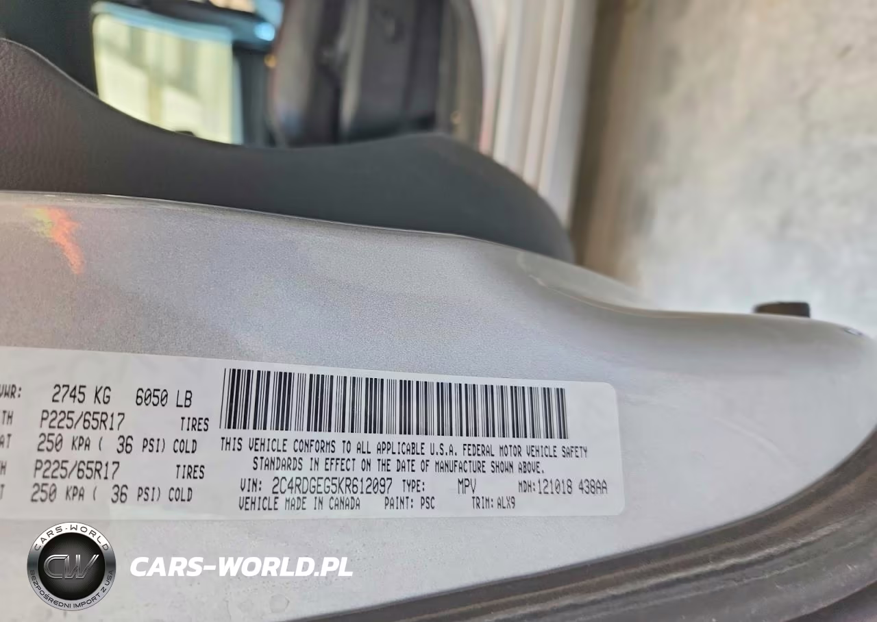 2019 Dodge Grand Caravan Gt VIN:2C4RDGEG5KR612097 - 13