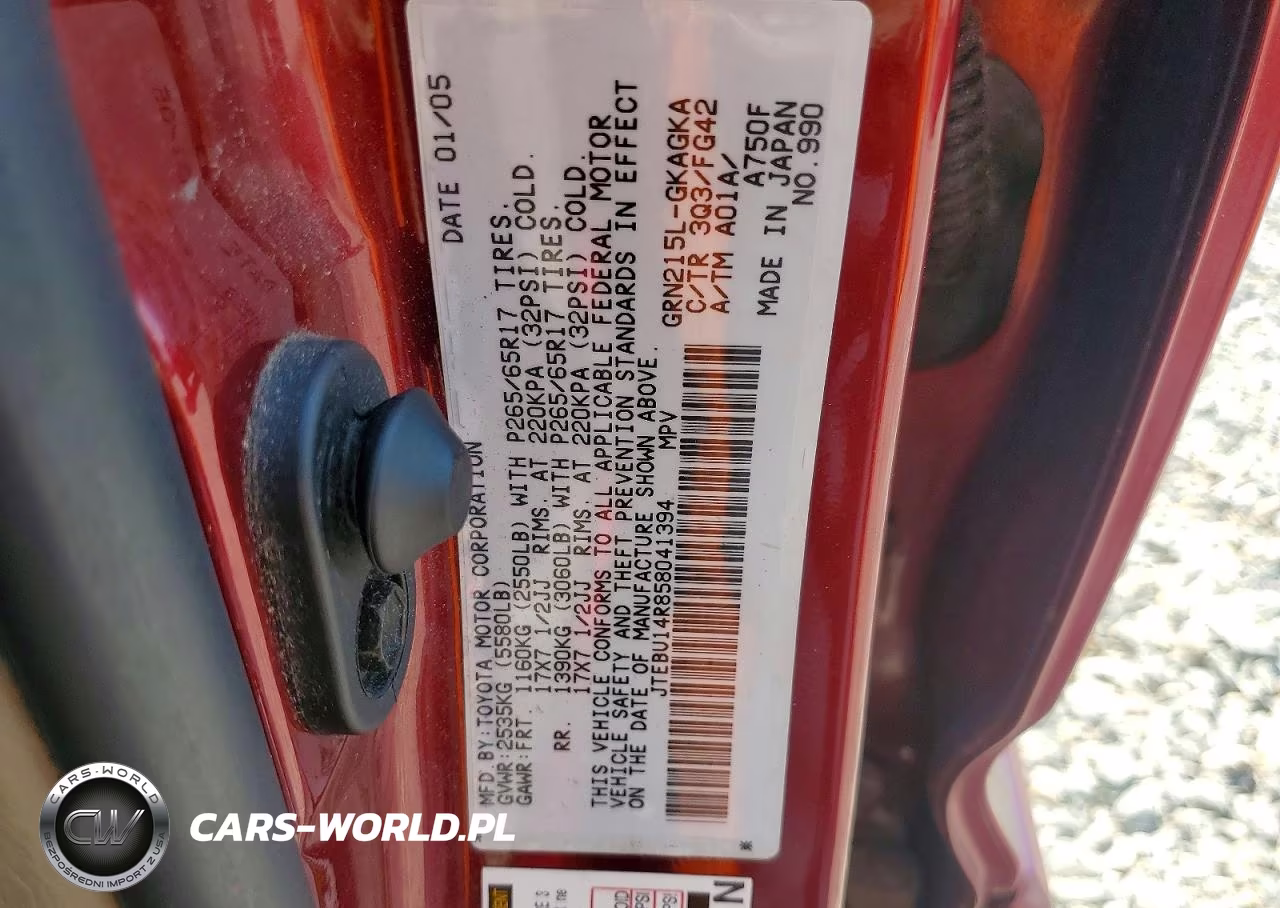 2005 Toyota 4Runner Sr5 VIN:JTEBU14R858041394 - 13