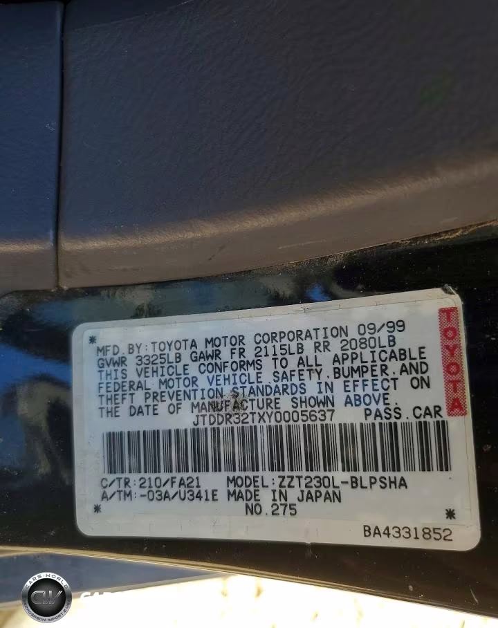 2000 Toyota Celica Gt VIN:JTDDR32TXY0005637 - 12