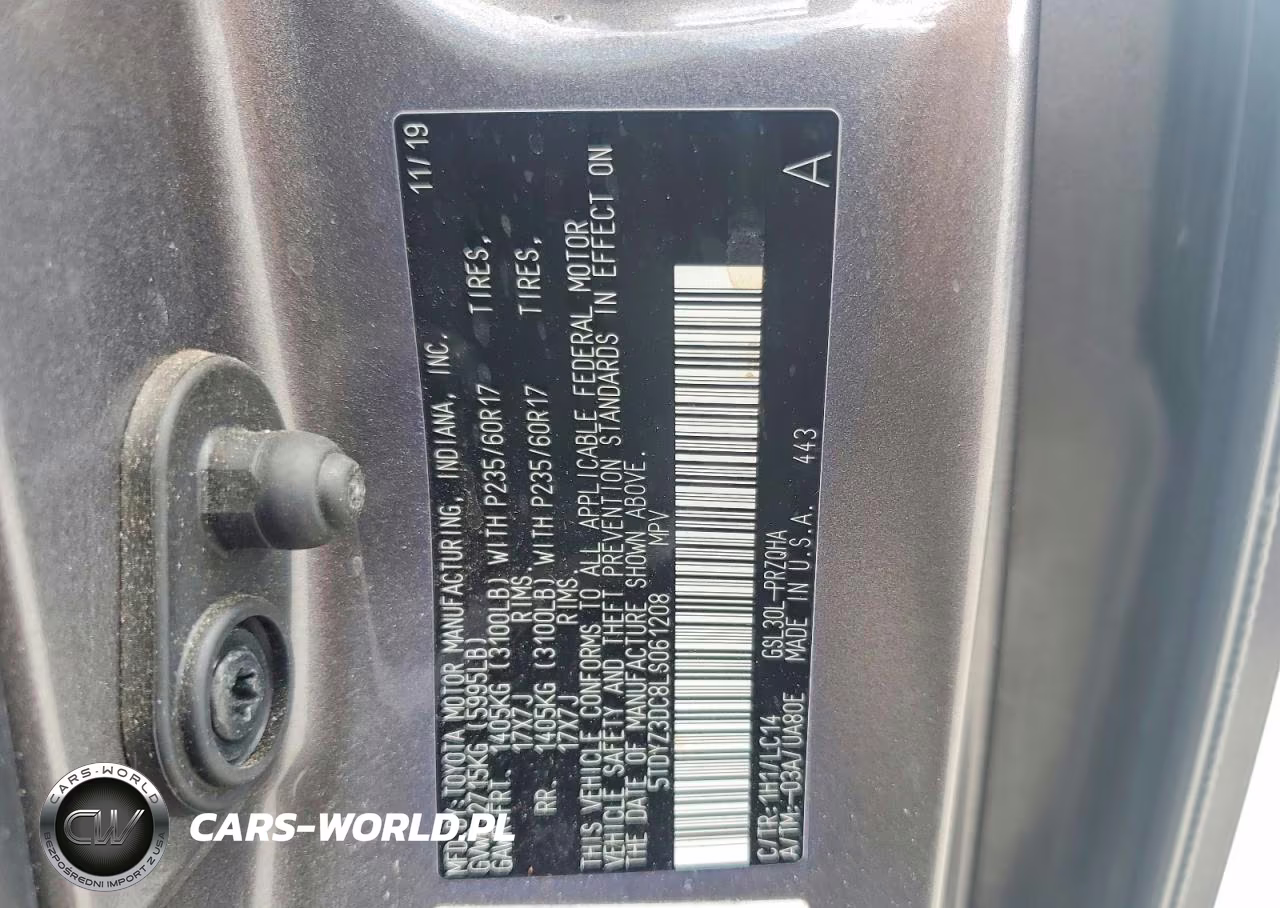 2020 Toyota Sienna Xle 8-Passenger VIN:5TDYZ3DC8LS061208 - 12
