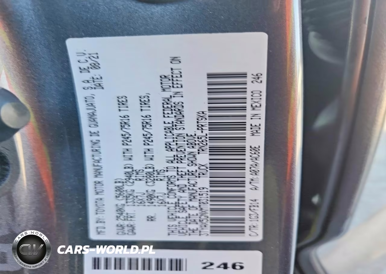 2021 Toyota Tacoma Sr VIN:3TYAX5GNXMT031519 - 13