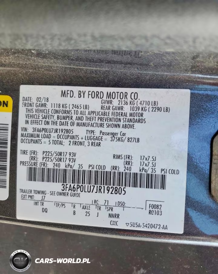 2018 Ford Fusion Se Hybrid VIN:3FA6P0LU7JR192805 - 12