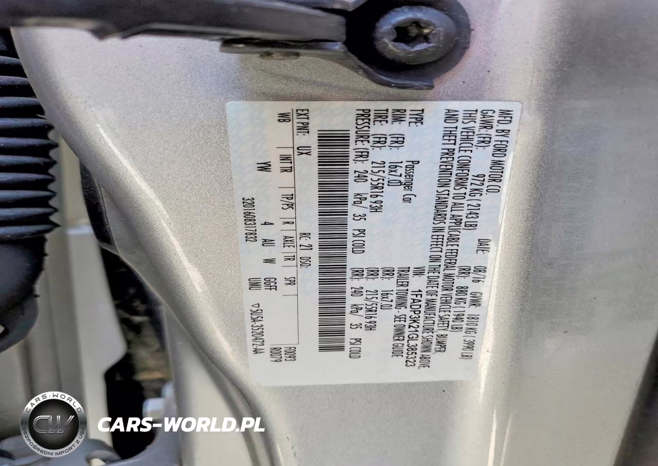 2016 Ford Focus Se VIN:1FADP3K21GL385323 - 12