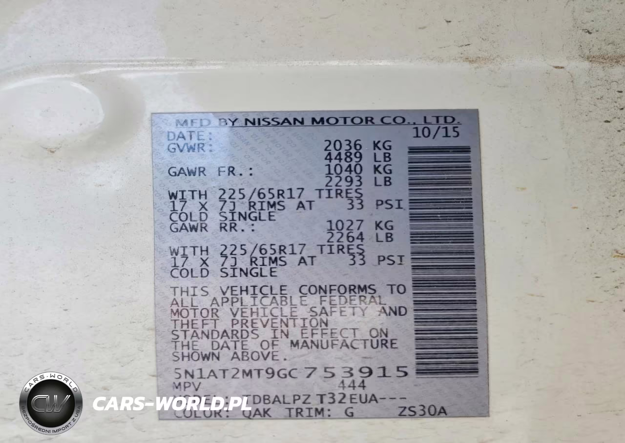 2016 Nissan Rogue S VIN:5N1AT2MT9GC753915 - 12