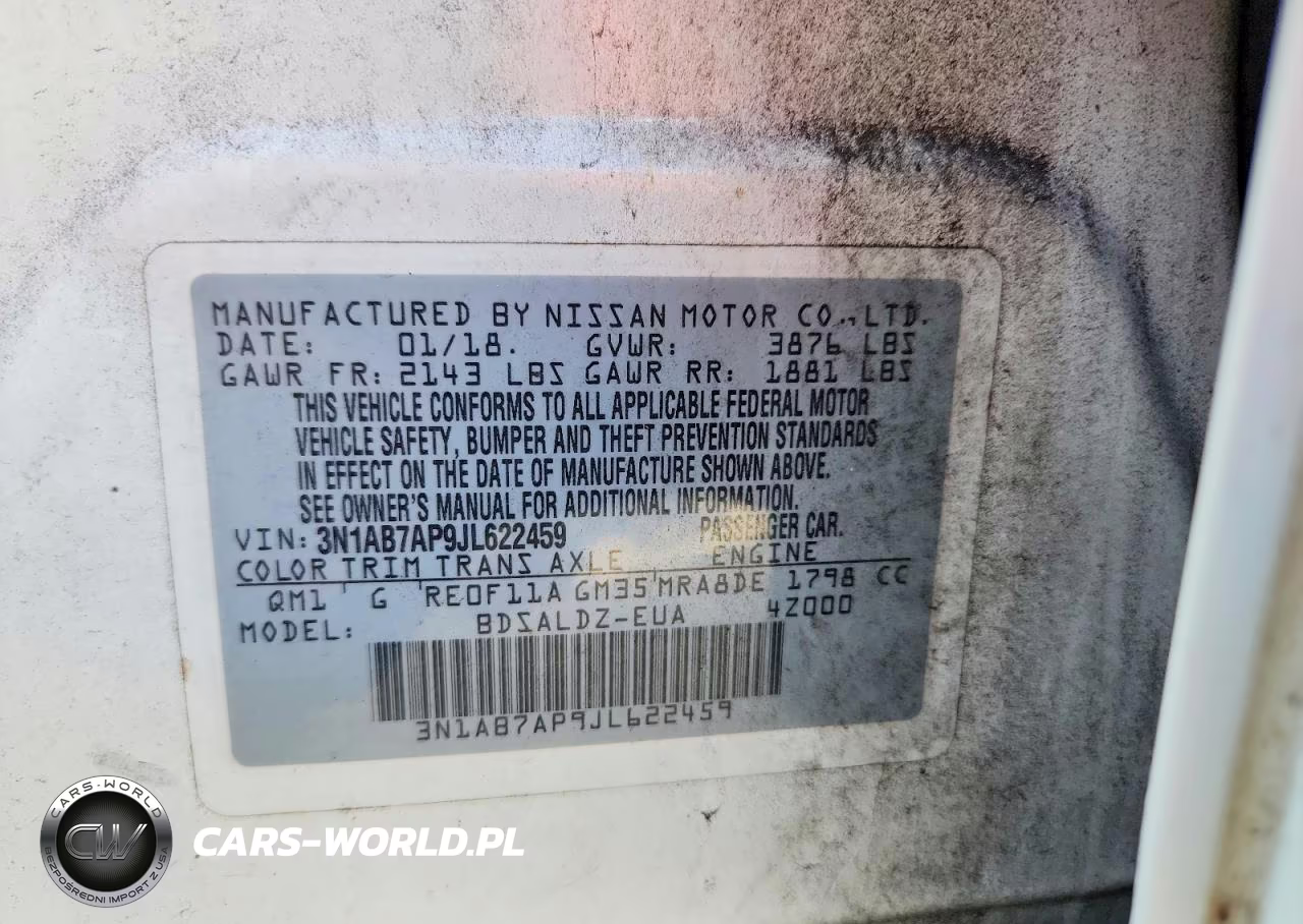2018 Nissan Sentra Sv VIN:3N1AB7AP9JL622459 - 12
