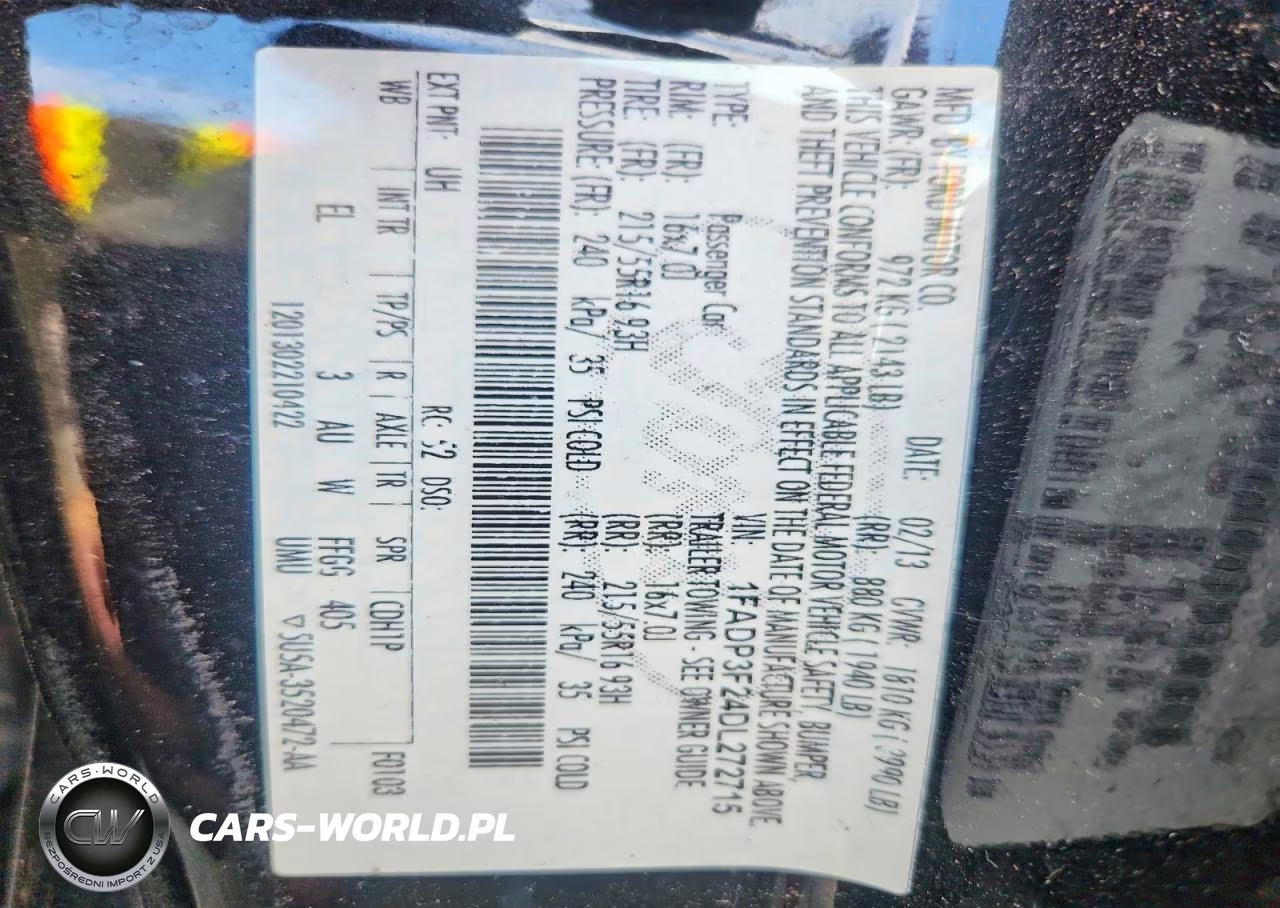 2013 Ford Focus Se VIN:1FADP3F24DL272715 - 12