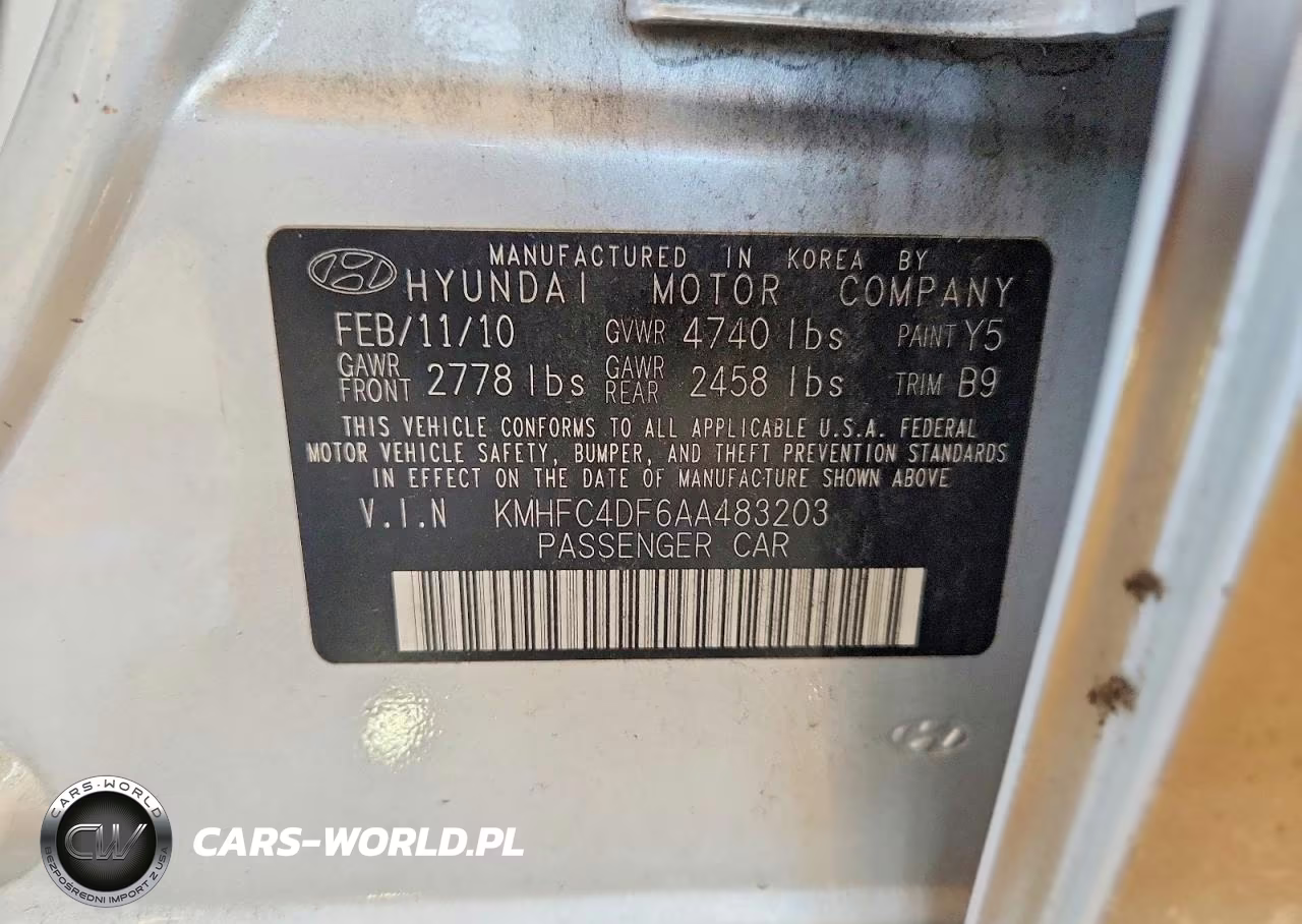 2010 Hyundai Azera Limited VIN:KMHFC4DF6AA483203 - 12