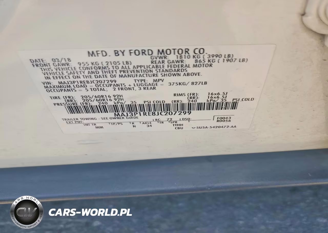 2018 Ford Ecosport S VIN:MAJ3P1RE8JC207299 - 13