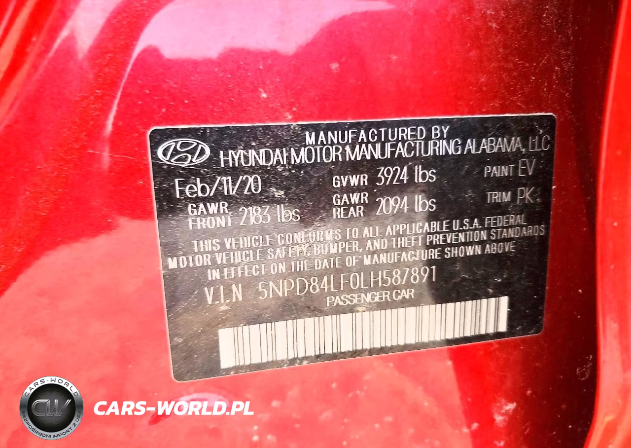 2020 Hyundai Elantra Sel VIN:5NPD84LF0LH587891 - 12