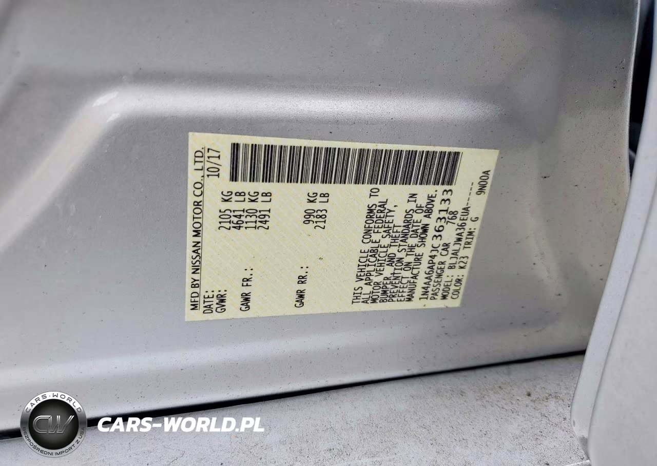2018 Nissan Maxima 3.5 Sv VIN:1N4AA6AP4JC363133 - 12