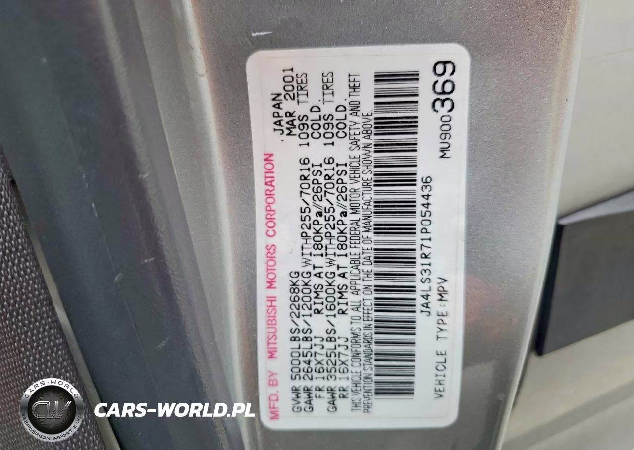 2001 Mitsubishi Montero Sport Xs VIN:JA4LS31R71P054436 - 13